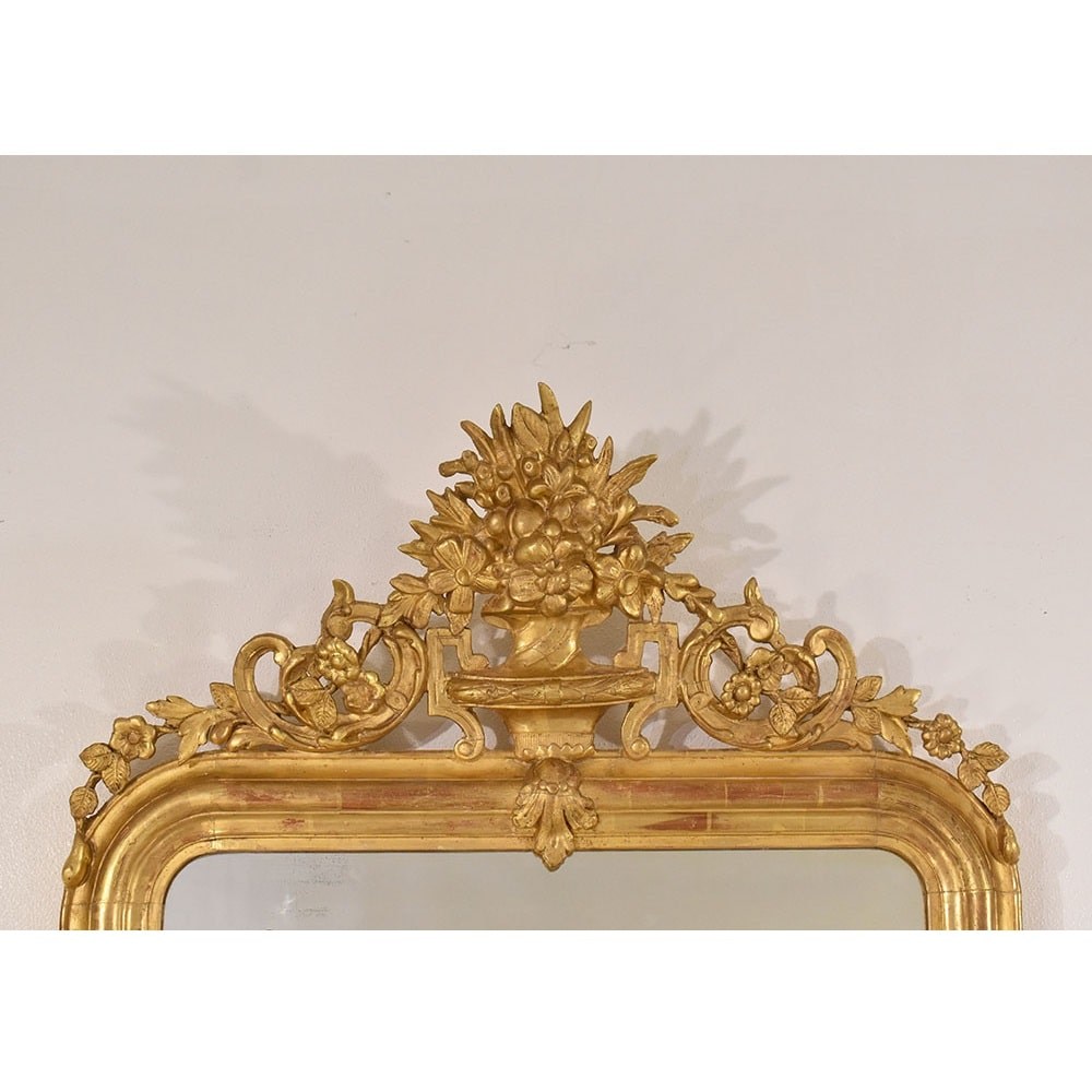 SPC177 1 antique gold leaf mirror antic louis philippe mirror XIX.jpg